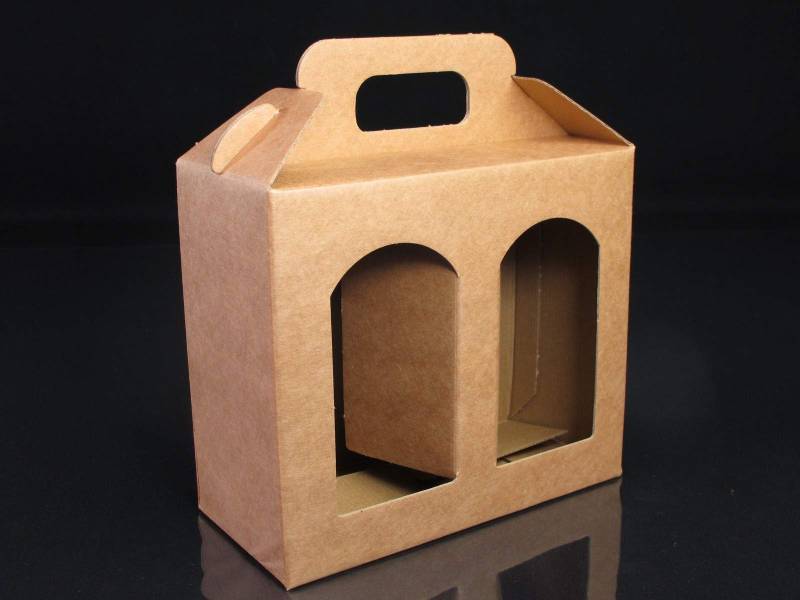 Boite en carton rigide - 2 pots de confiture 14cm