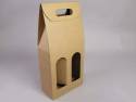 Boite 2 bouteilles - Havane 18x9x39cm