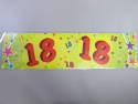 Banderole anniversaire - 18 ans