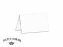 Carte double velin format 17x23cm - Blanc