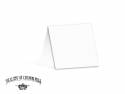 Carte double velin format 13,5x27cm - Blanc