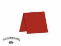 Carte double velin format 13,5x27cm - Vermillon