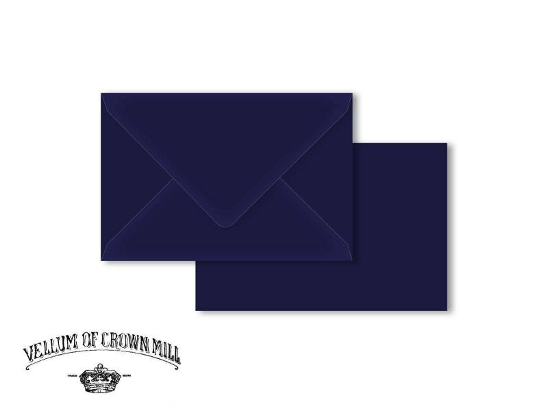Enveloppe velin format 12x18cm - Bleu Nuit
