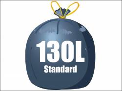 Sac poubelle PEMD 130L - Noir