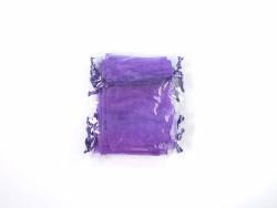 Sachet 10cm pour Mariage ou Baptème organza - Violet