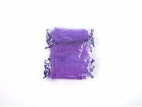 Sachet 10cm pour Mariage ou Baptème organza - Violet