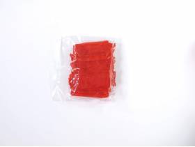 Sachet 7,5cm pour Mariage ou Baptème organza - Rouge