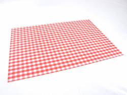 Set de table papier plaza motif Vichy Rouge x500