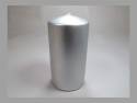 Bougie Cylindre - Métal Argent 10x6cm