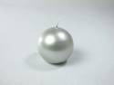 Bougie Boule - Métal Argent Ø6cm