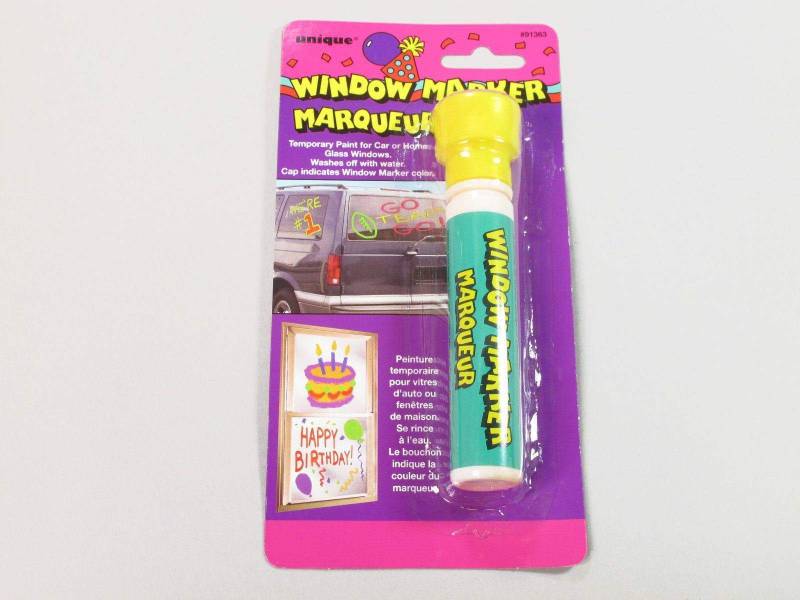 Marqueur vitre temporaire - Jaune