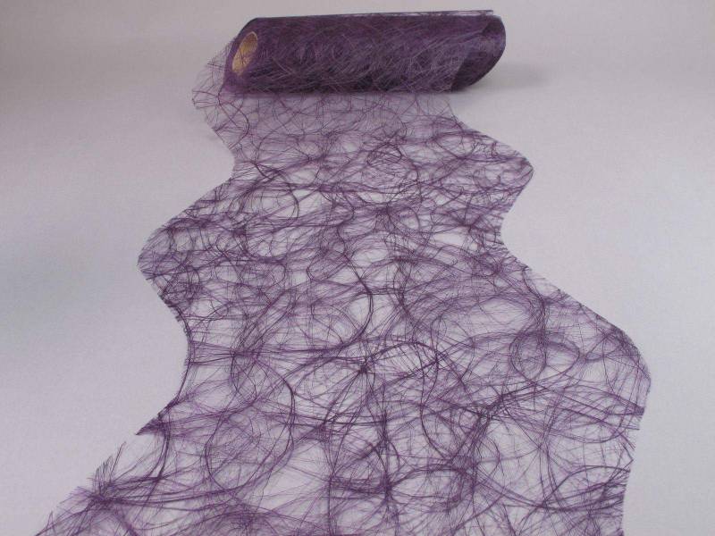 Chemin de table Sizoweb Vague - prune