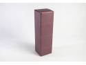 Boite 1 bouteille - Croco Prune 9x9x34cm