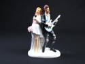 Figurine pour mariage – Couple micro et guitare