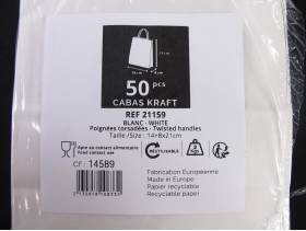 SAC K BLC P FICELLE 90g 14+8*21 /50 BLANC