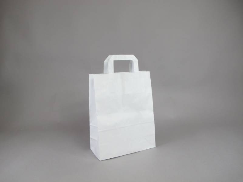 SAC K P PLATE 80g 220+100*280 /50 BLANC