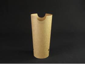 Pot à frites refermable en carton kraft ingraissable – taille L