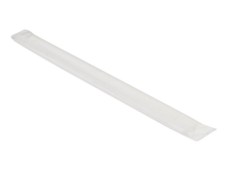 Paille papier blanc emballée individuellement Ø6*200mm /150